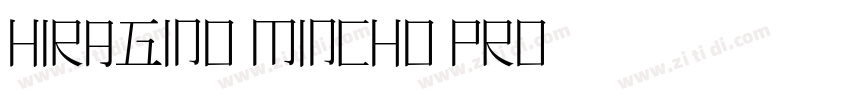 Hiragino Mincho Pro字体转换